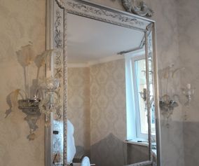 Mirror and wall light